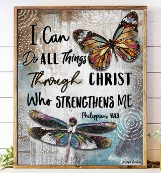 I Can Butterfly & Dragonfly Art Print