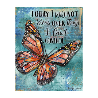No Stress Butterfly Art Print