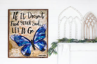 Let It Go Butterfly Art Print