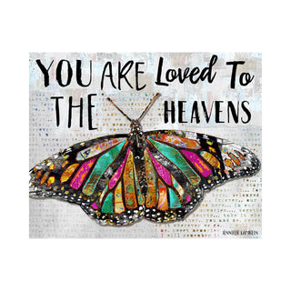 You Are Loved Butterfly Art Print