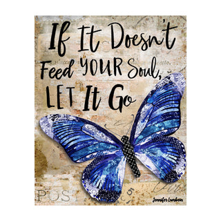 Let It Go Butterfly Art Print
