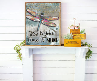 Time To Shine Dragonfly Art Print