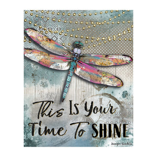 Time To Shine Dragonfly Art Print