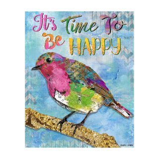 Be Happy Bird Art Print