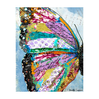 Sunrise Butterfly Wing Art Print