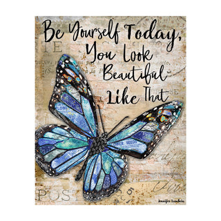 Be Yourself Butterfly Art Print