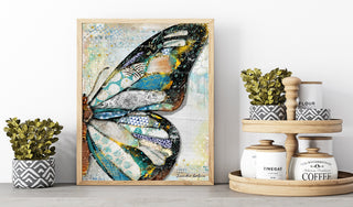 Starlight Butterfly Wing Art Print