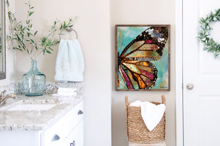 Blue Skies Butterfly Wing Art Print