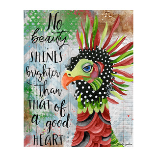 Good Heart Christmas Bird Art Print