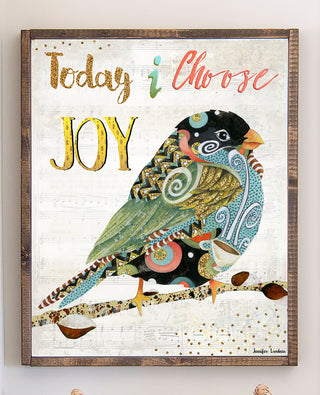 Choose Joy Bird Art Print