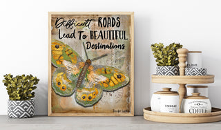Beautiful Destinations Butterfly Art Print