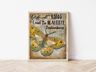 Beautiful Destinations Butterfly Art Print