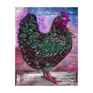 Hot Pink Hen Art Print