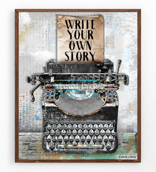 Your Story Typewriter Art Print
