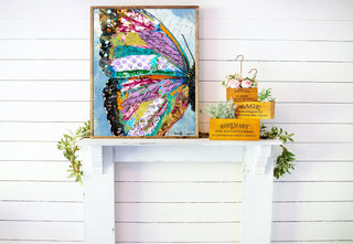 Sunrise Butterfly Wing Art Print