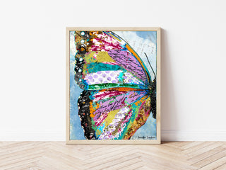 Sunrise Butterfly Wing Art Print