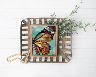 Blue Skies Butterfly Wing Art Print