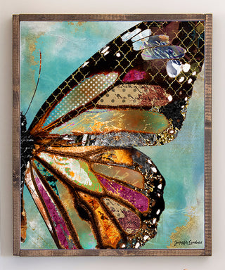 Blue Skies Butterfly Wing Art Print