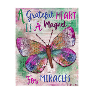 Grateful Heart Butterfly Art Print