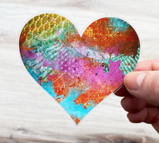 Sunrise Heart Sticker