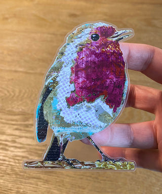 Pink Passion Bird Sticker