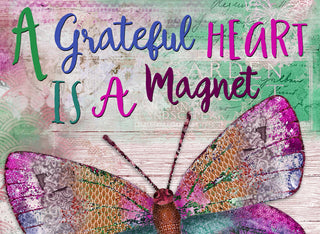 Grateful Heart Butterfly Art Print