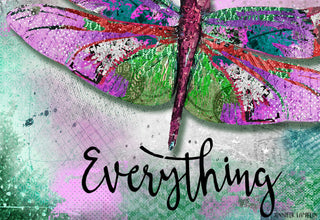 Kindness Dragonfly Art Print