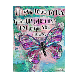 Fly Butterfly Art Print
