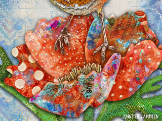 Grateful Bright Bird Art Print