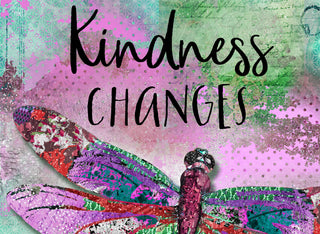 Kindness Dragonfly Art Print