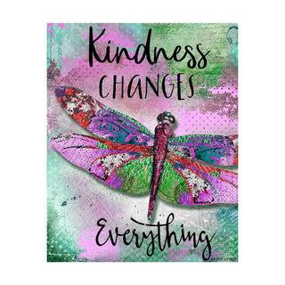 Kindness Dragonfly Art Print