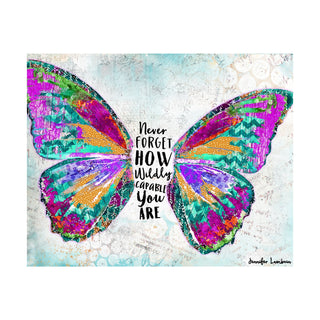Wildly Capable Bright Butterfly Art Print
