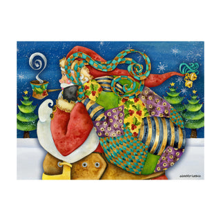 Into The Night Santa Art Print