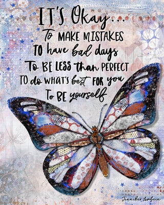 Be Yourself Butterfly Art Print