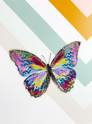 Color Burst Butterfly Sticker