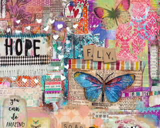 Find Your Happy Collage Art Print