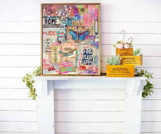 Find Your Happy Collage Art Print