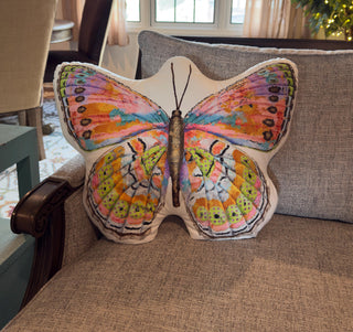 Celebration Butterfly Throw Pillow