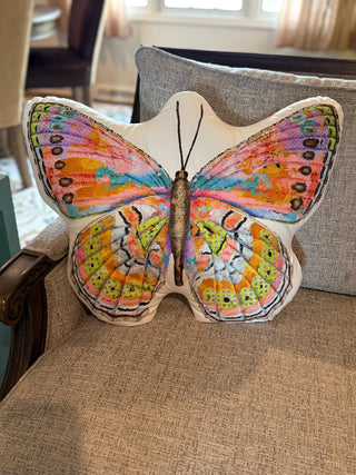 Celebration Butterfly Throw Pillow