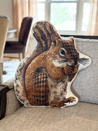 Woodland Squirrel Pillow