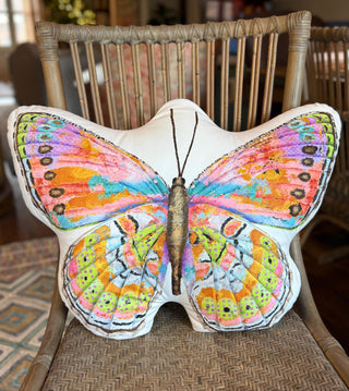 Celebration Butterfly Throw Pillow