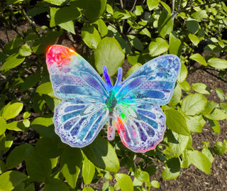 Ocean Blue Holographic Butterfly Sticker