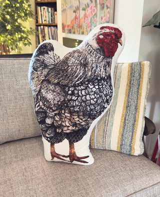 Artiste Chicken Throw Pillow