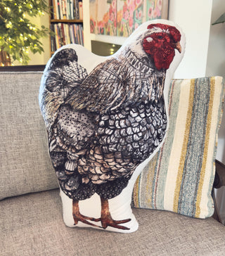 Artiste Chicken Throw Pillow