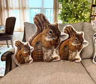 Woodland Squirrel Pillow