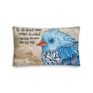 Magical Bird Throw Pillow
