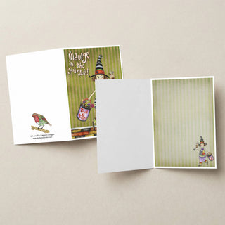 Good Stuff Witch Greeting Card - Cute Halloween Spider