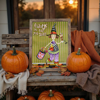 Good Stuff Witch Art Print - Cute Halloween Spider