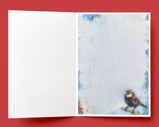 Soul Bird Christmas Greeting Card - Positive Comforting Quote
