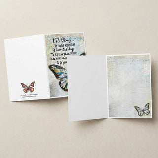 It's Okay Butterfly Greeting Card